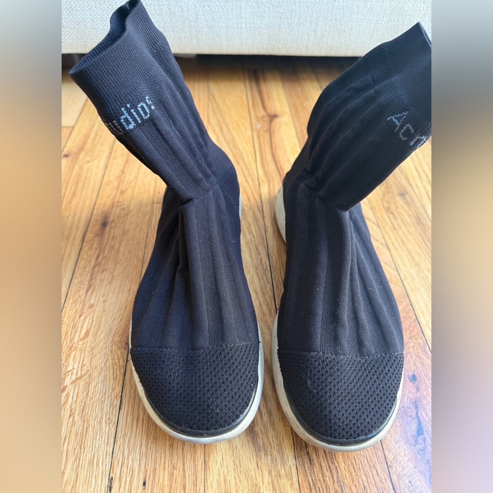 Acne Black Sock Sneakers